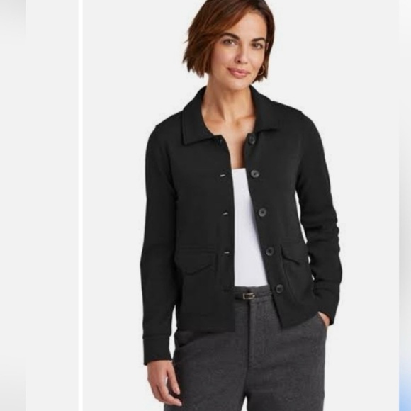 Brooks Brothers Jackets & Blazers - Brooks Brothers Heather Black Blazer Mid-Layer Stretch Button Jacket Size Small